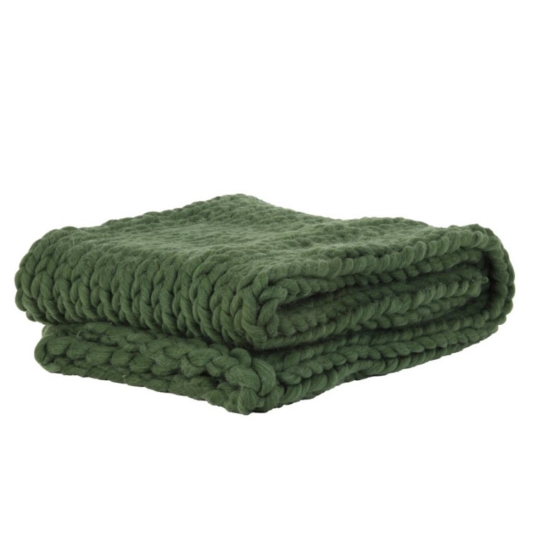 HEAVY KNITTED BLANKET OLIVE - BLANKETS, TOWELS HEAVY KNITTED BLANKET OLIVE - BLANKETS, TOWELS